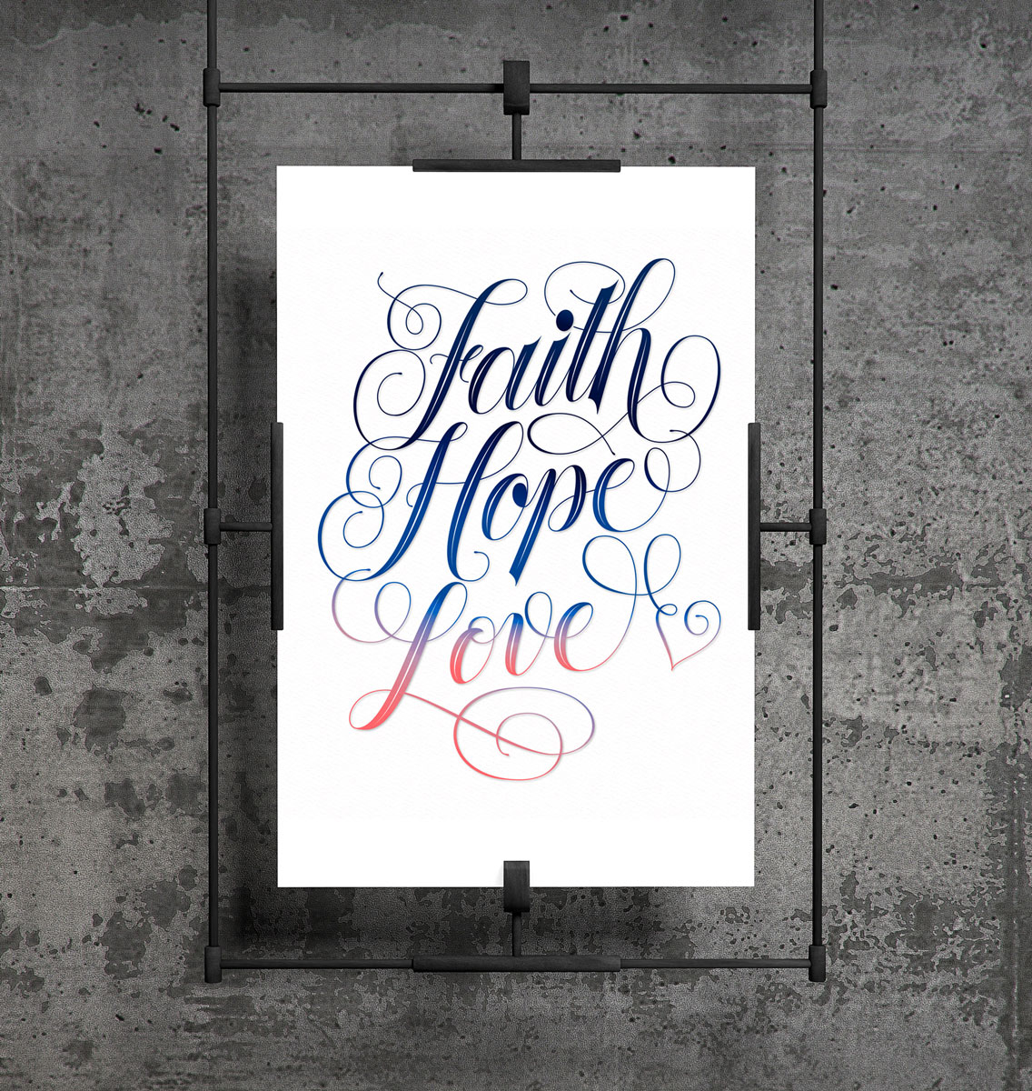 CalliLetters-Script-Lettering-Faith-Hope-Love-Sandra-Brezina