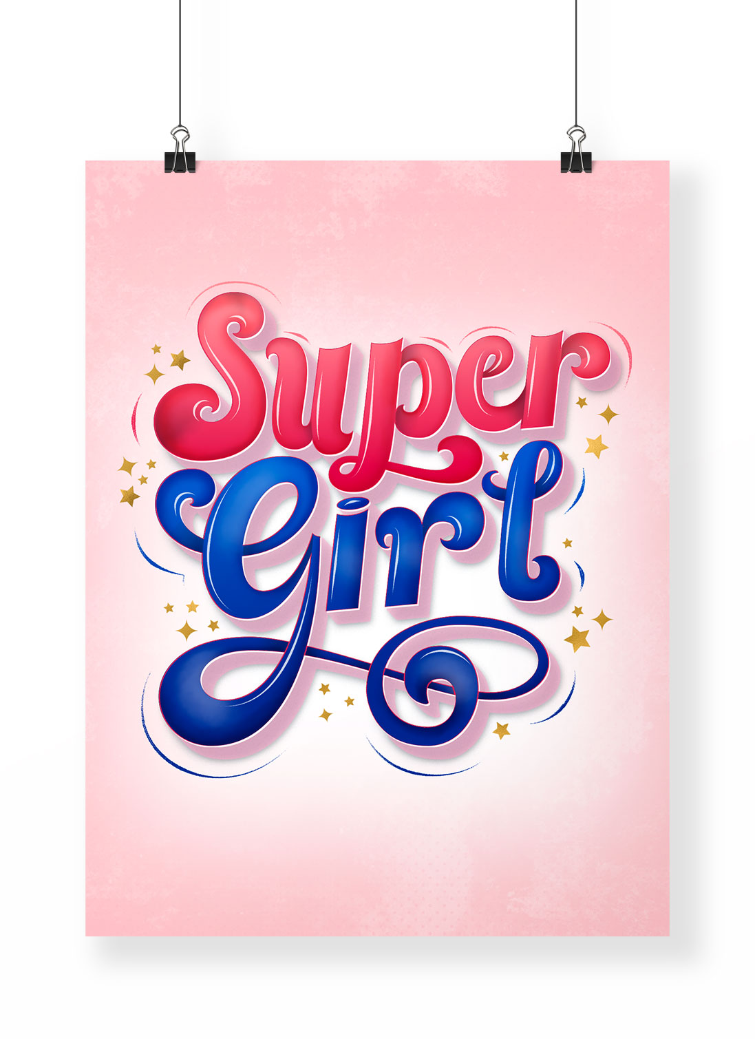 CalliLetters-Handlettering-Super-Girl-Poppig-Sandra-Brezina