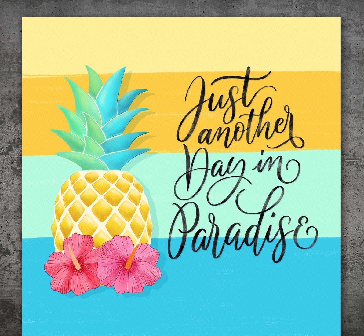 CalliLetters-Illustration-Brushkalligrafie-Ananas