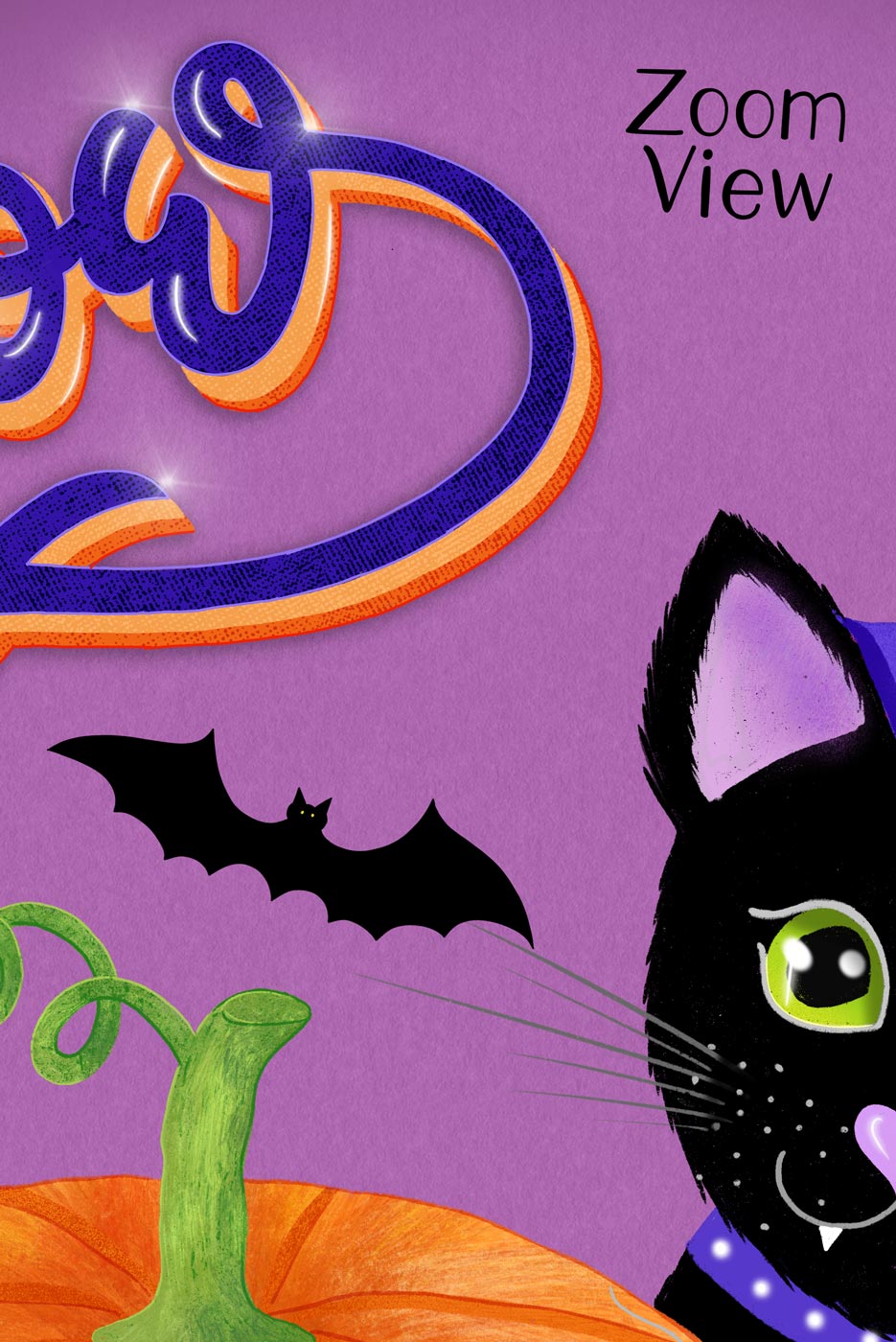 CalliLetters-Lettering-Illustration-Halloween-Katze-Sandra-Brezina