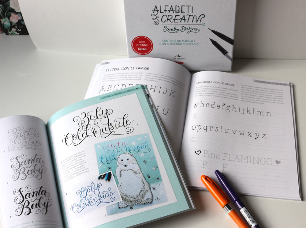 CalliLetters-Handlettering-Buch-auf-Italienisch-Sandra-Brezina