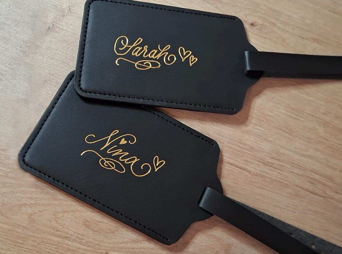 Live-personalisierte Produkte mit Heißfolierung von Sandra Brezina, Wien